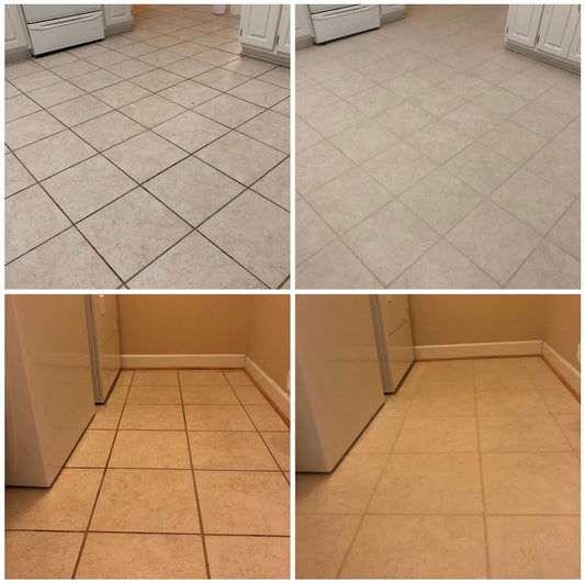 Grout Restoration - Kitchen Floor